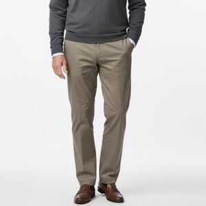 Pronto Uomo Men’s Size 38x32 Tan Preppy Dress Pants Classic Design Flat Front